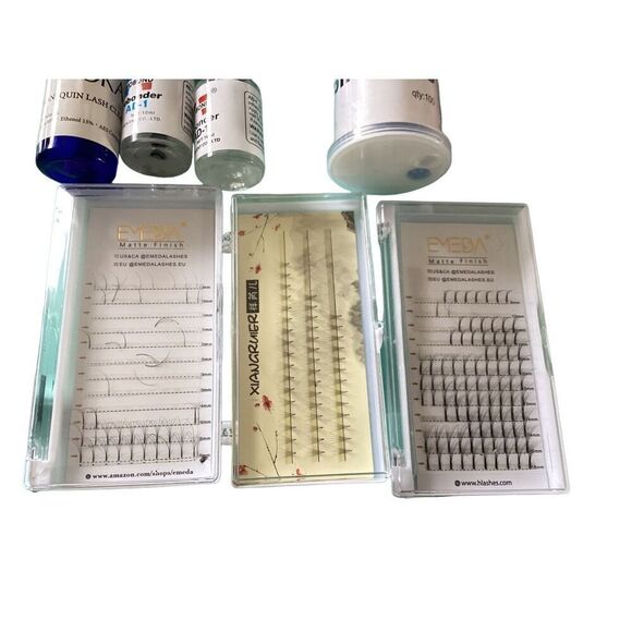 Lot of Lash Extension Supplies Kit Tweezers Mister Bonder Eye Pads Esthetics Est - Picture 2 of 13